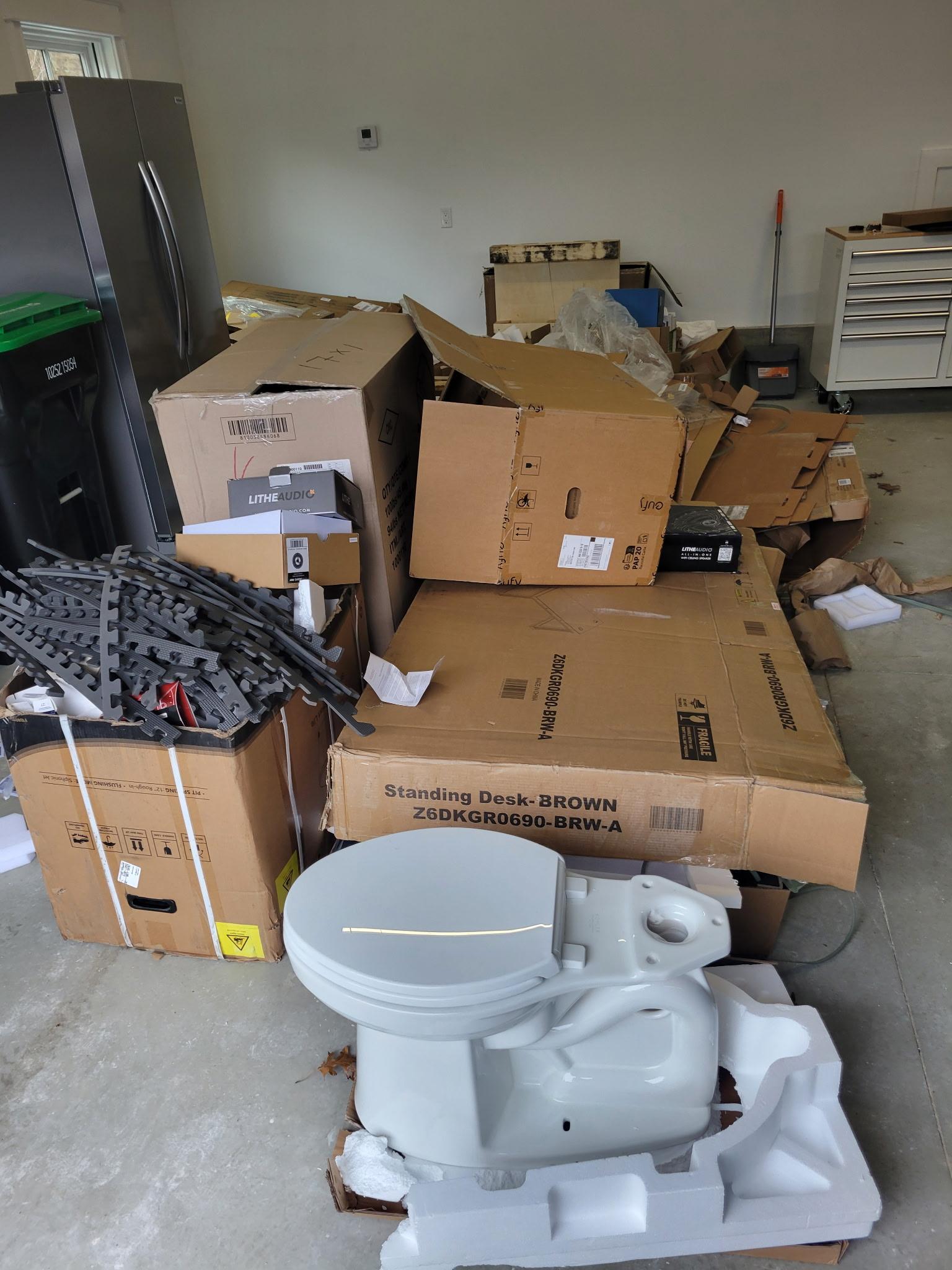 Garage clean out BEFORE