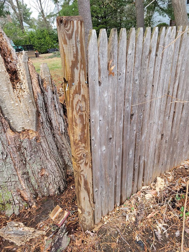 broken fence