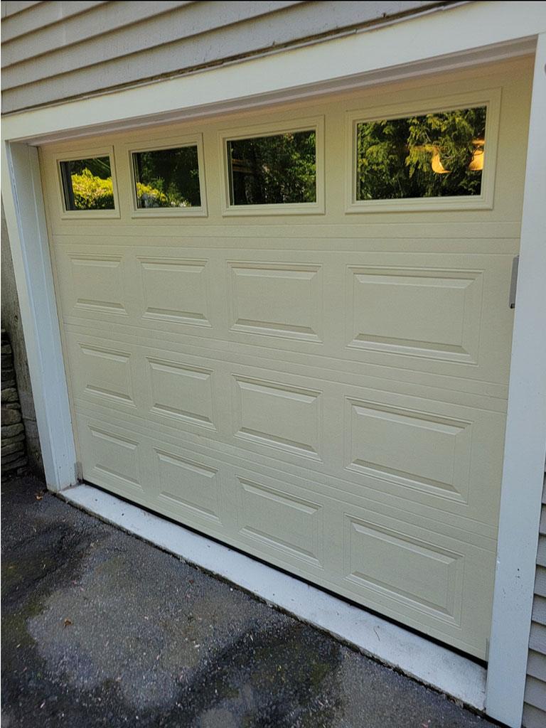 clean garage door