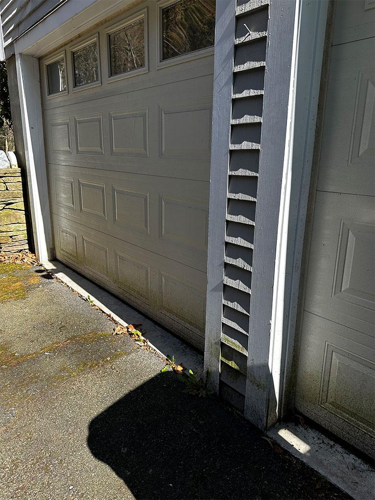 dirty garage door