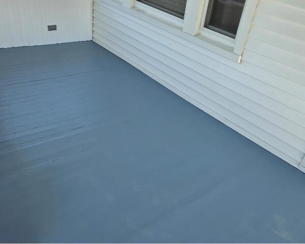 Patio Deck Painting after