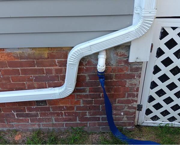 Downspout Repair after