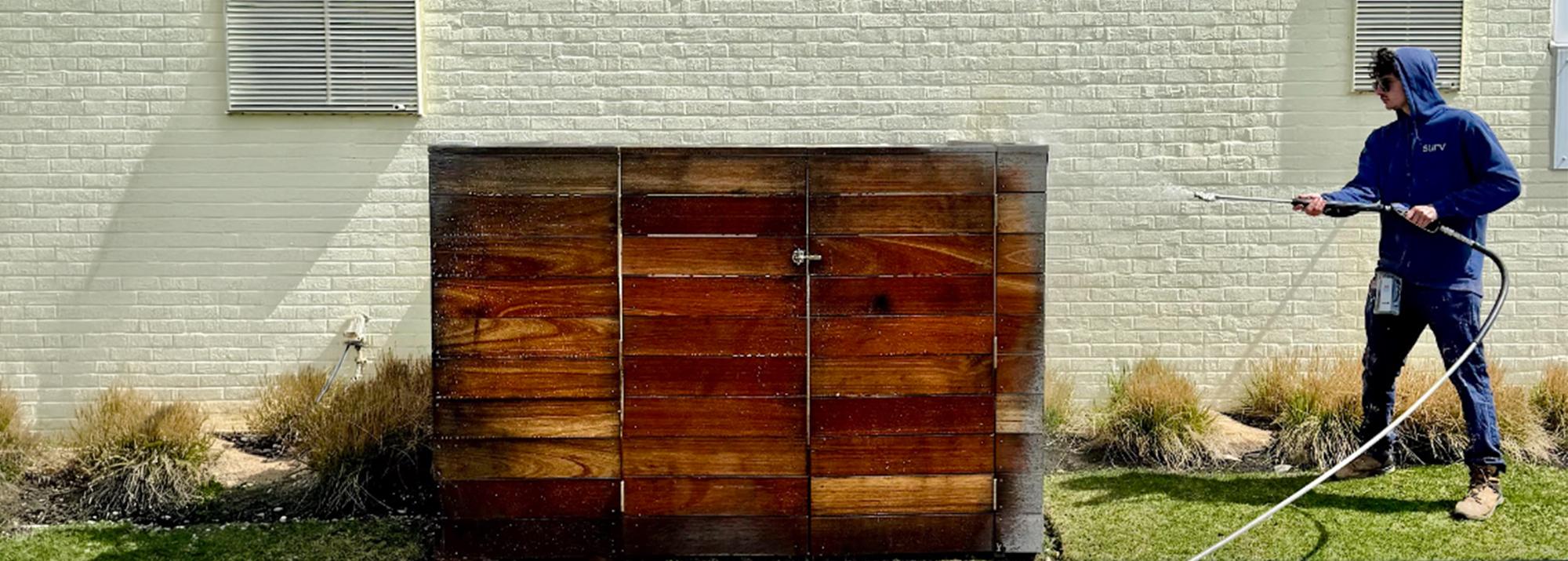 Surv Working Soft Washing